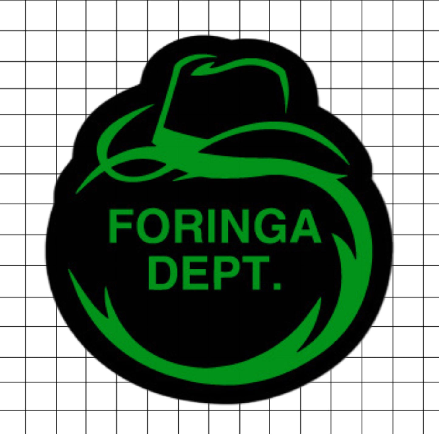 Foringa Dept. 4.7”Sombrero Decal