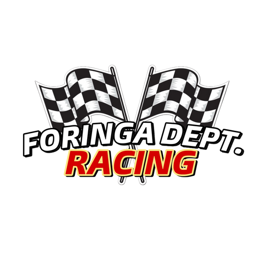 Foringa Dept. Racing Flag Decal 7”x4”