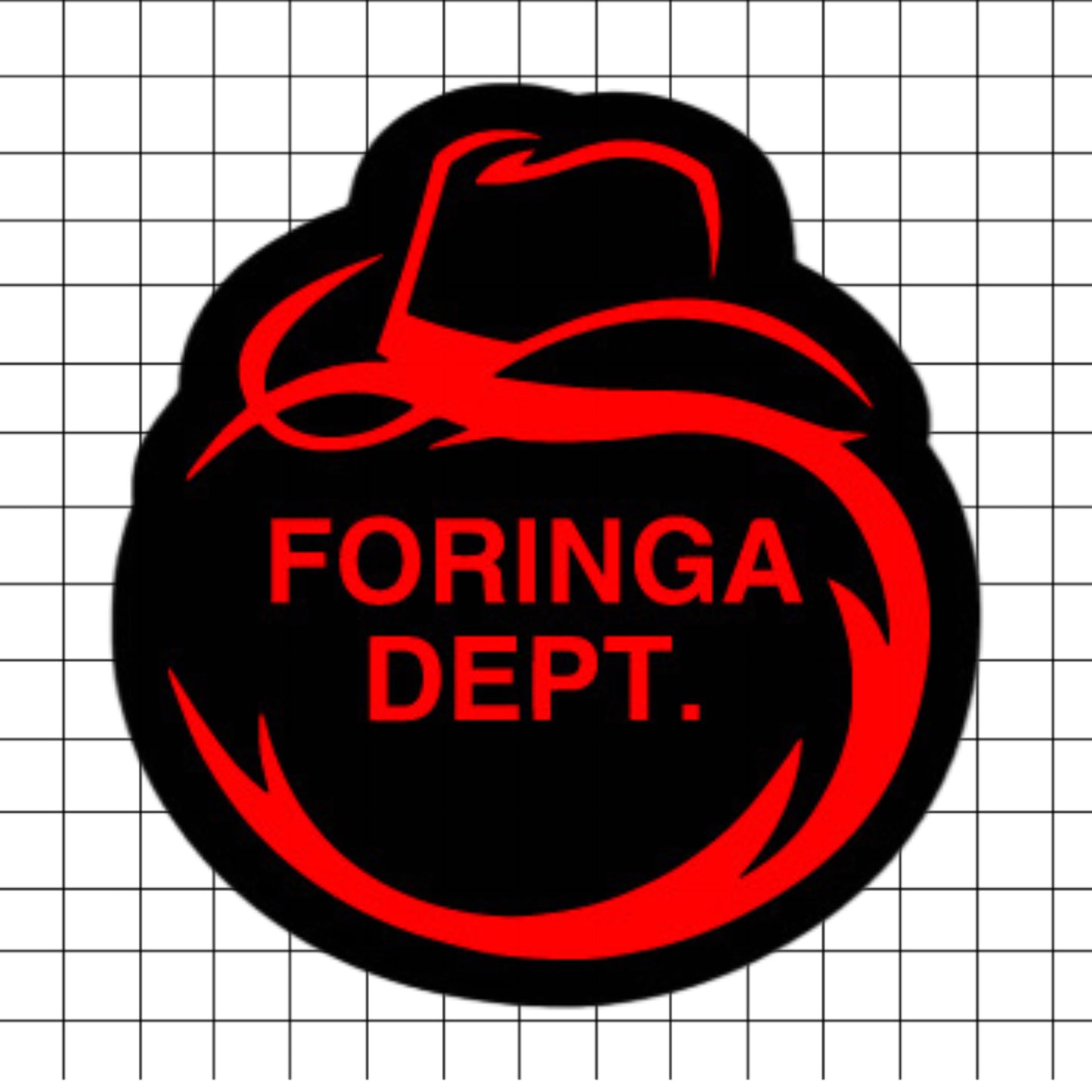 Foringa Dept. 4.7”Sombrero Decal